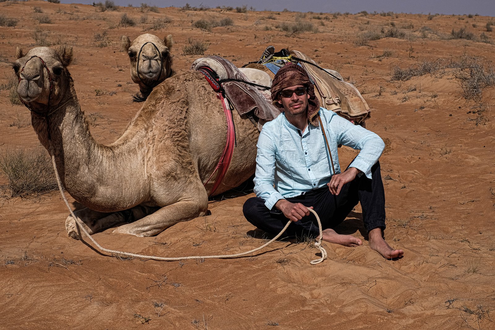 private camel trek cross wahiba sands